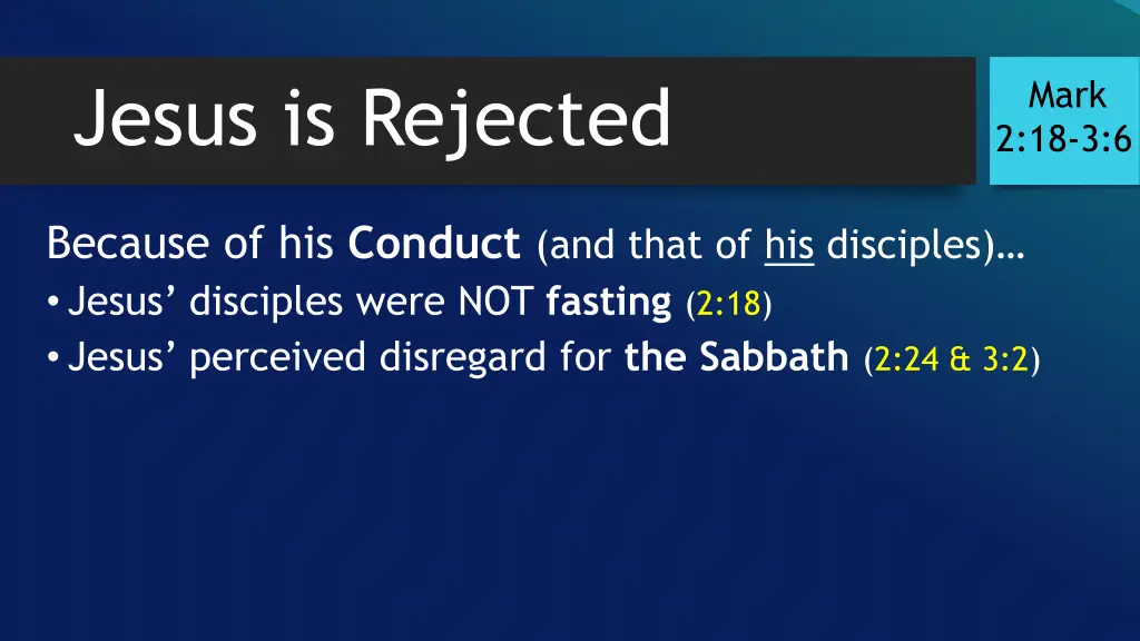 jesus is rejected 2