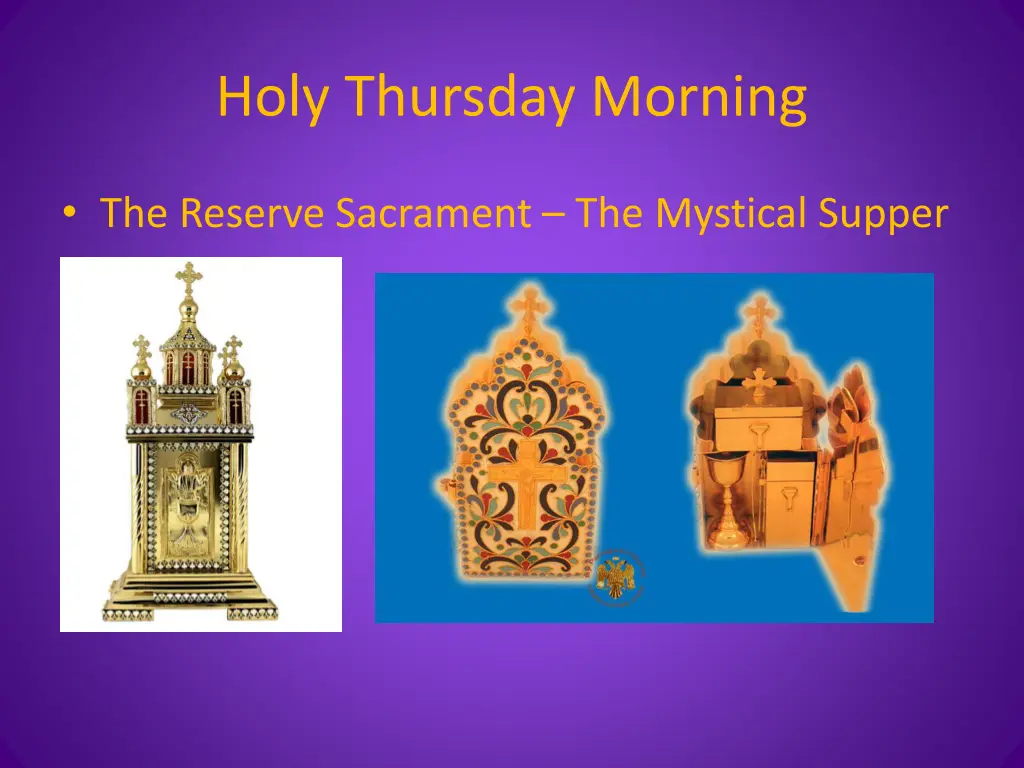 holy thursday morning