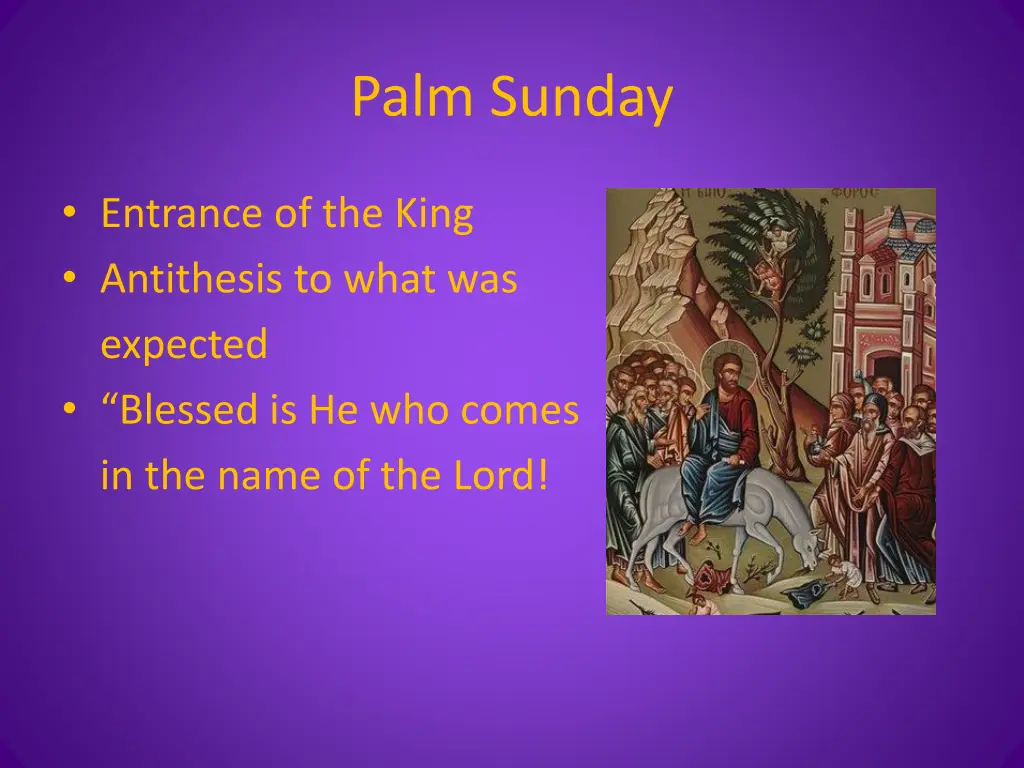 palm sunday