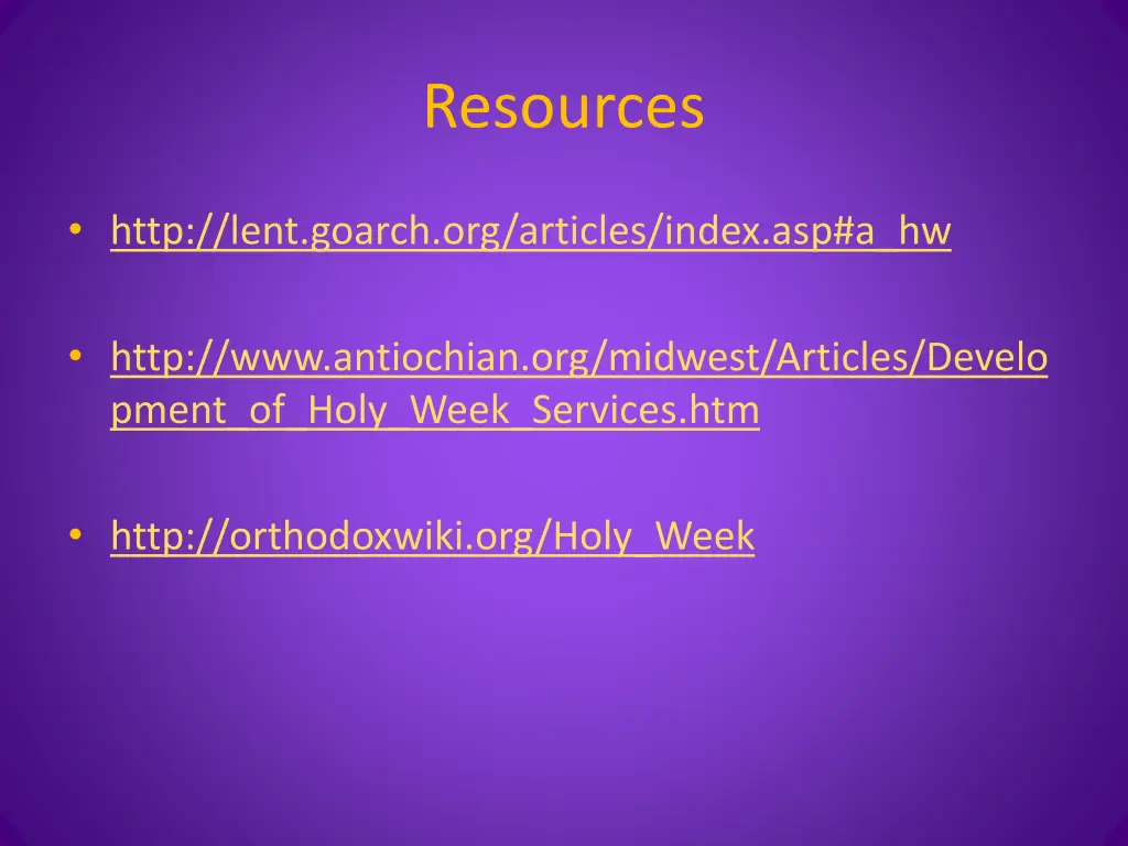 resources