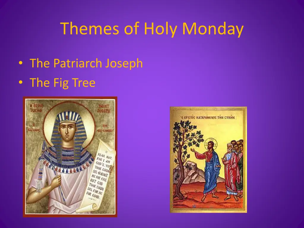 themes of holy monday