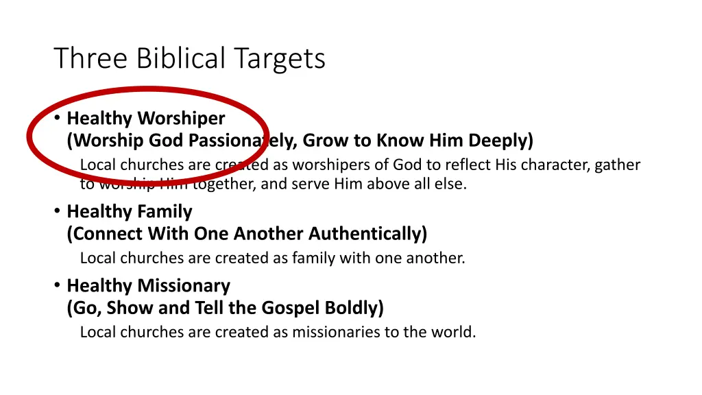 three biblical targets