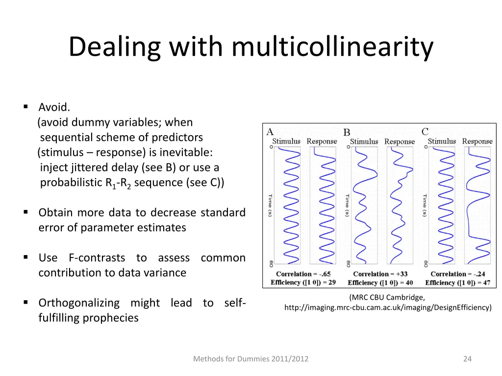 dealing with multicollinearity