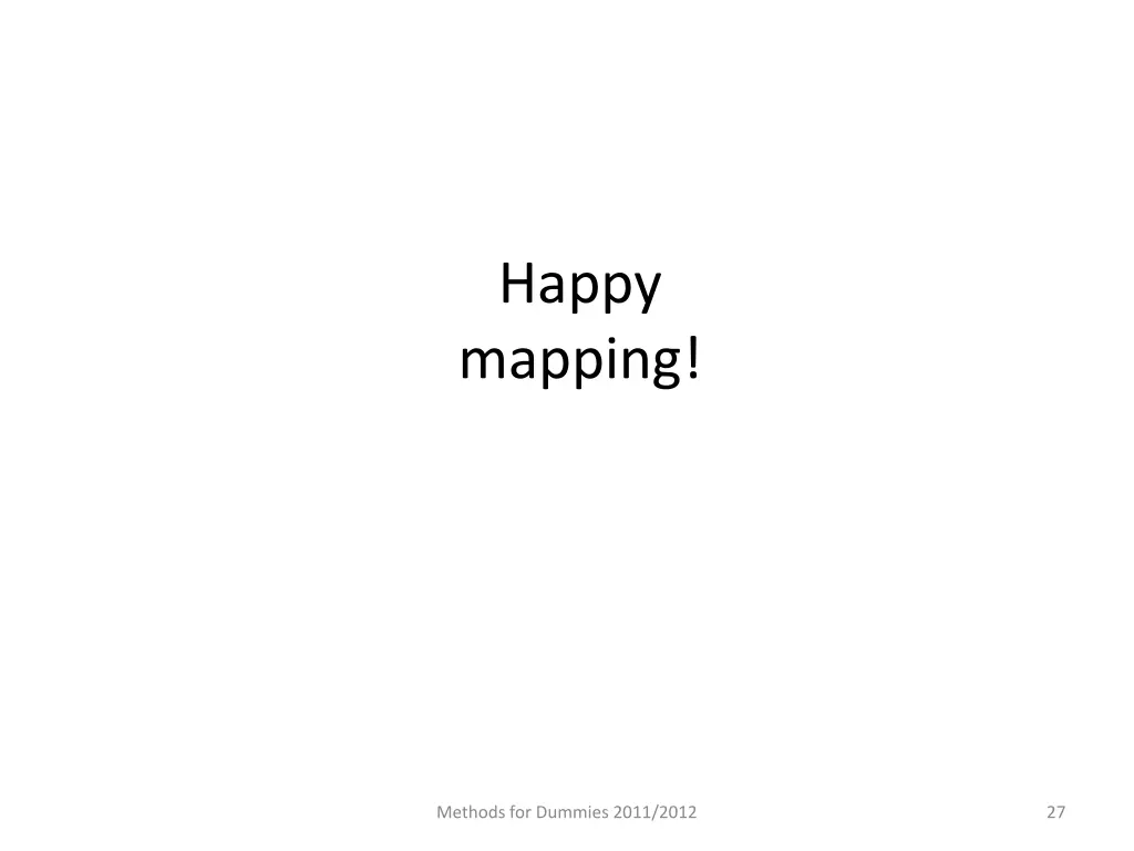 happy mapping