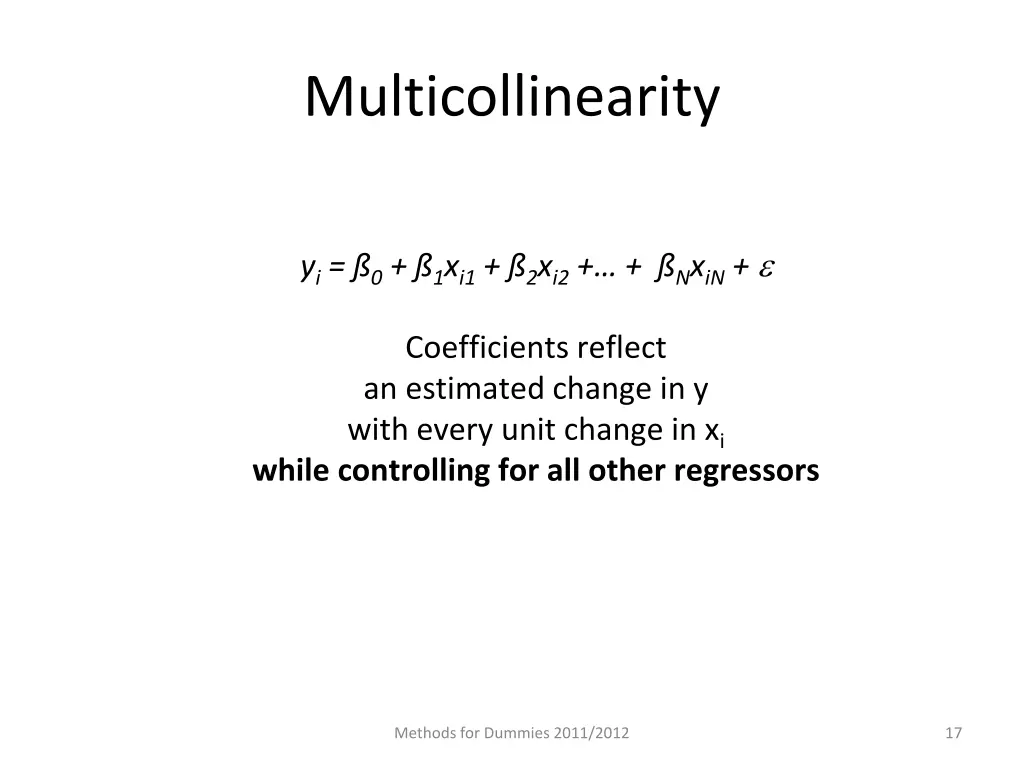 multicollinearity