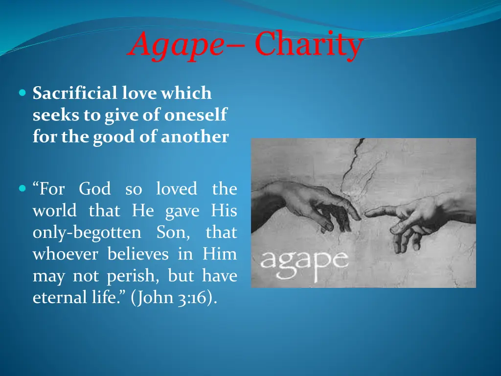 agape charity