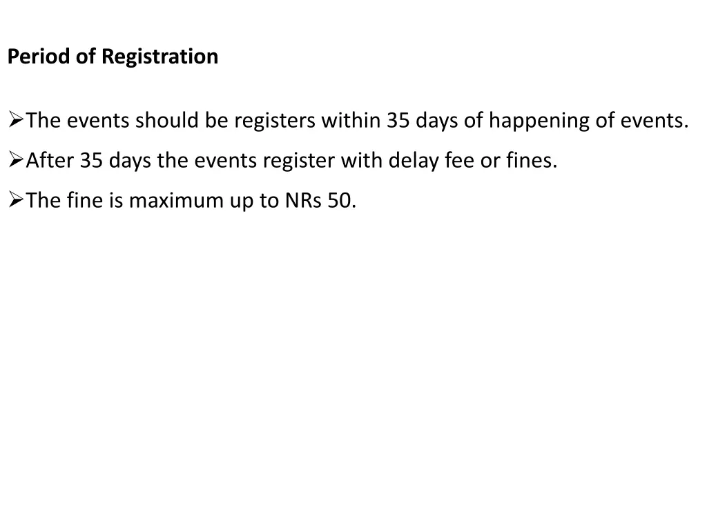 period of registration