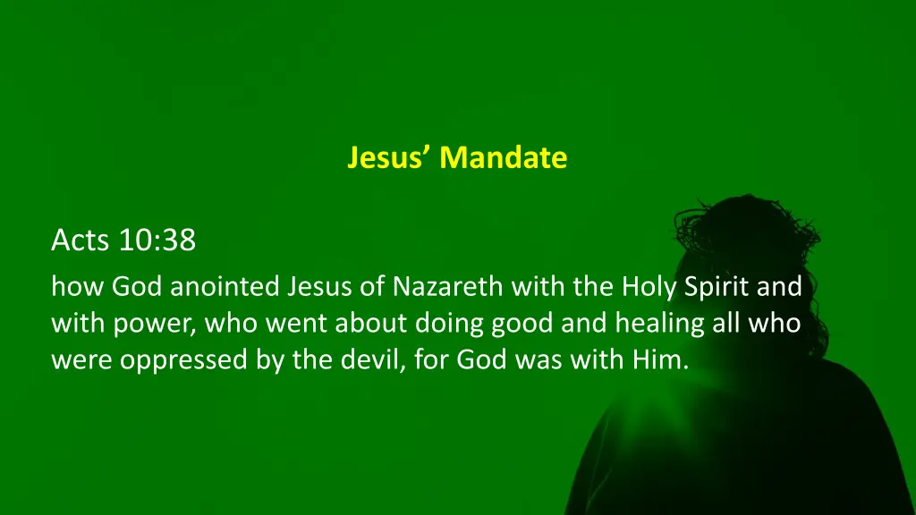 jesus mandate