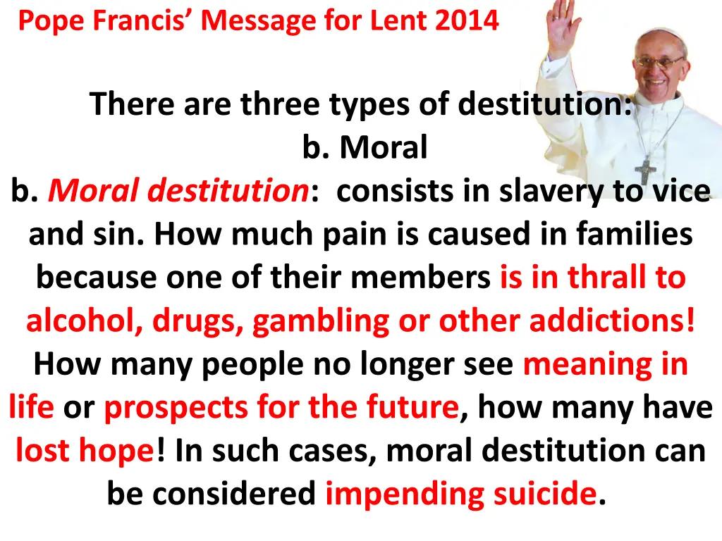 pope francis message for lent 2014 3