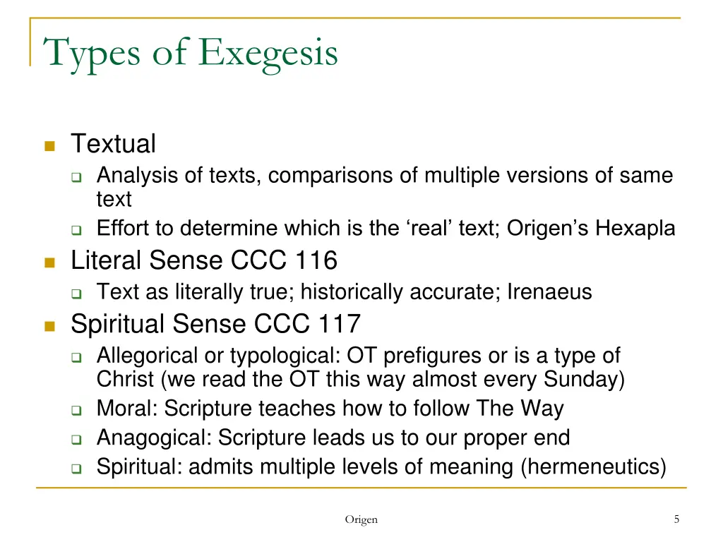 types of exegesis