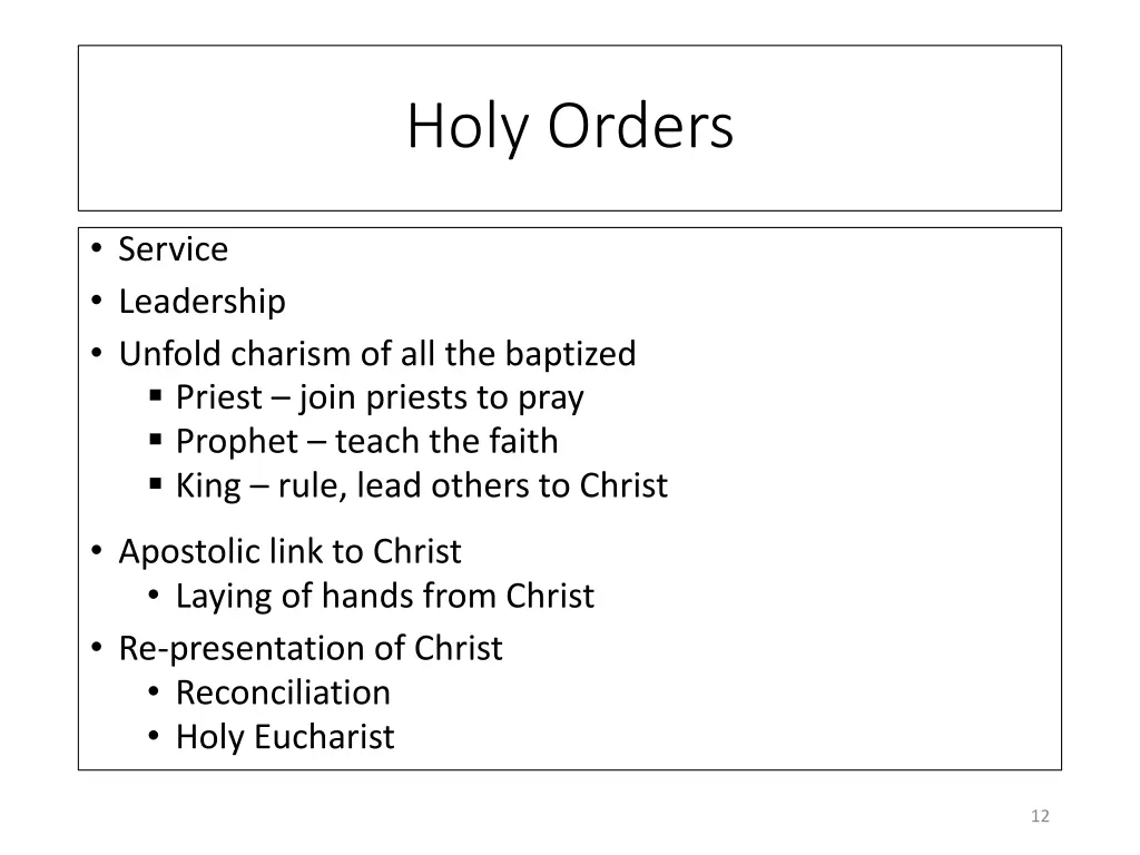 holy orders 2