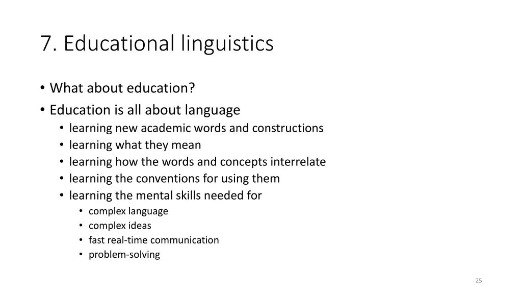 7 educational linguistics