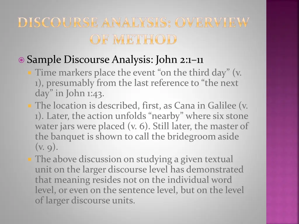 discourse analysis overview of method 6