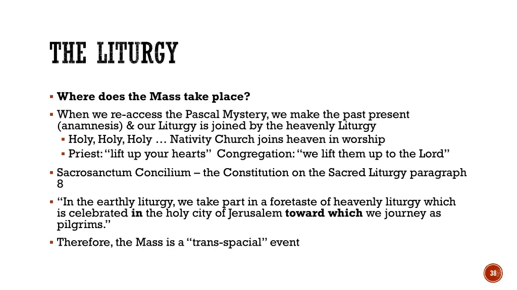 the liturgy 5