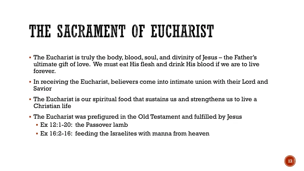 the sacrament of eucharist