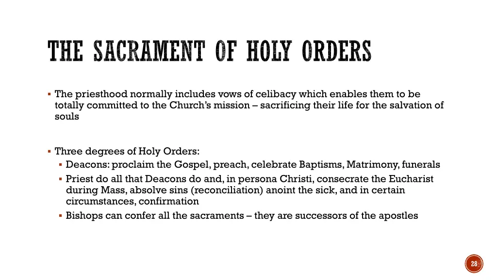 the sacrament of holy orders 1