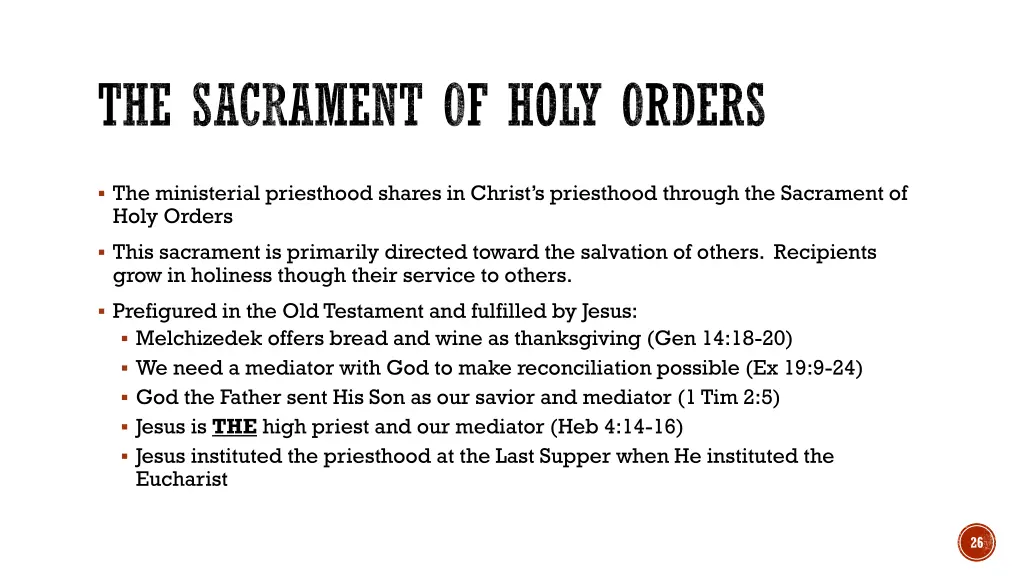 the sacrament of holy orders