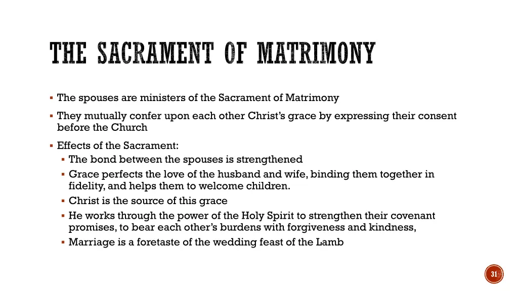 the sacrament of matrimony 2