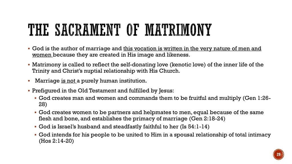 the sacrament of matrimony