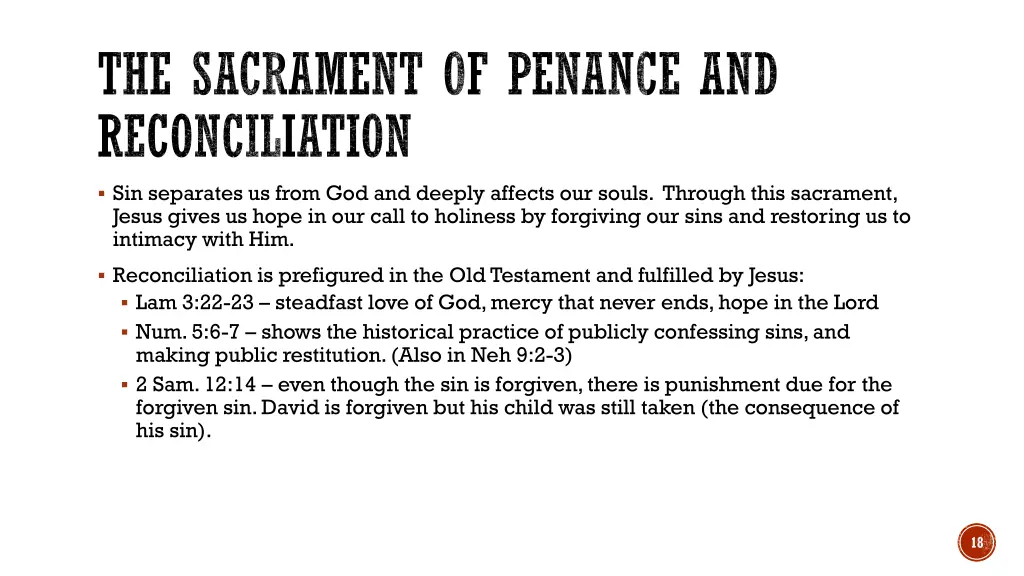 the sacrament of penance and reconciliation