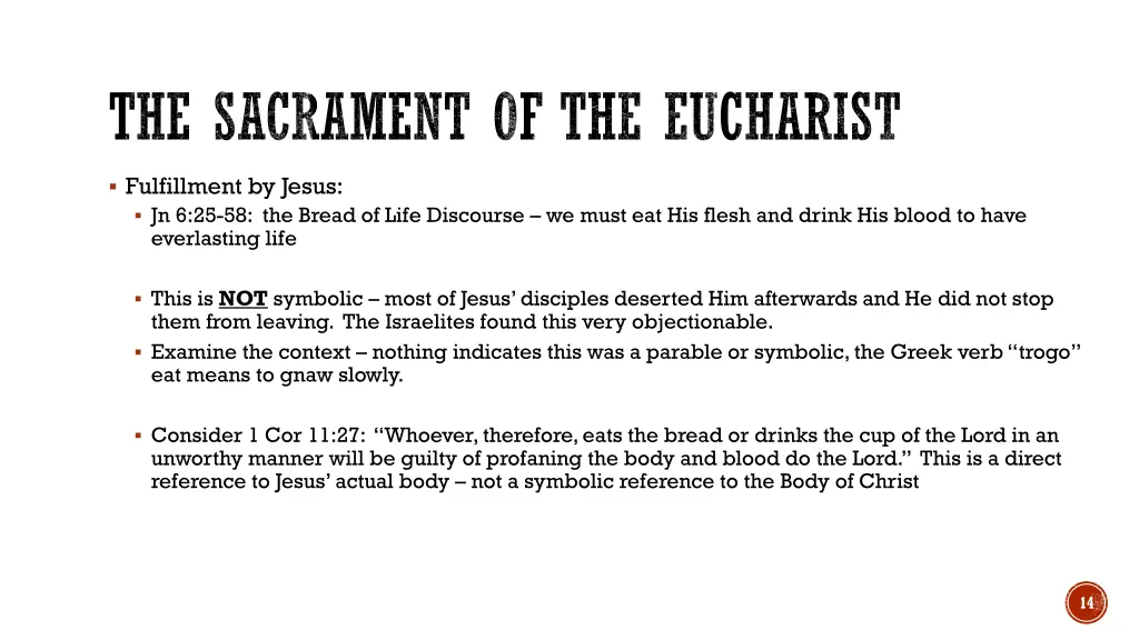 the sacrament of the eucharist