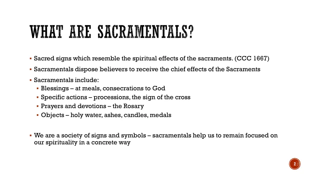 what are sacramentals