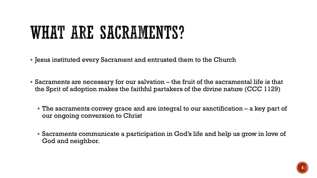 what are sacraments 1