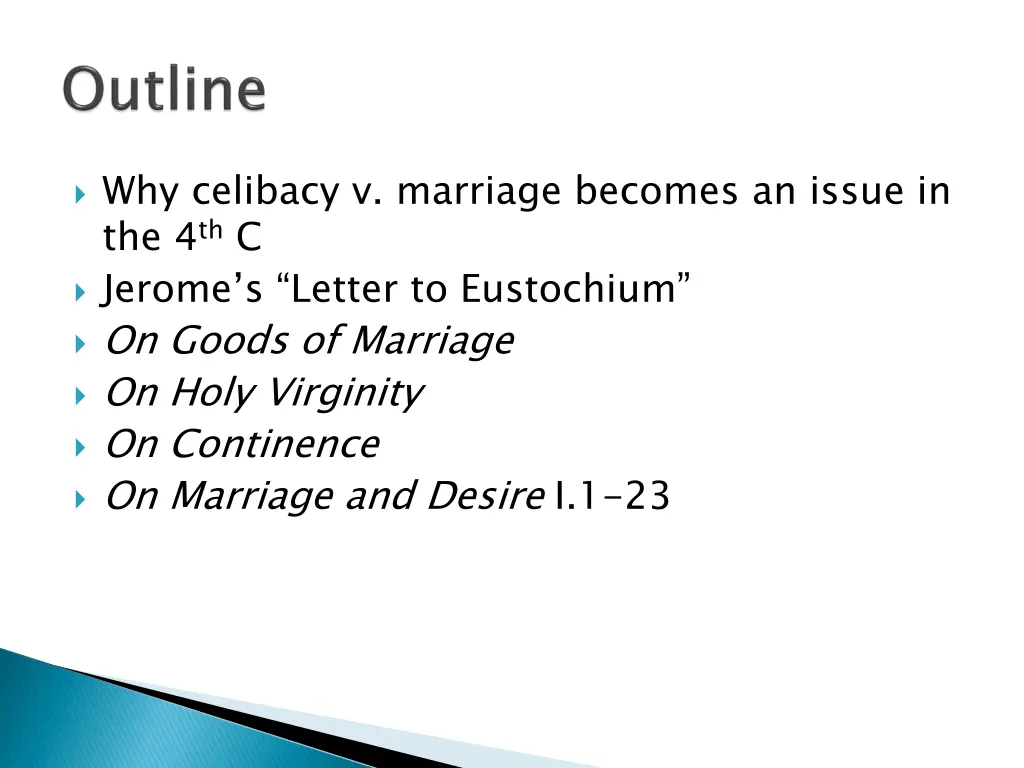 why celibacy v marriage becomes an issue