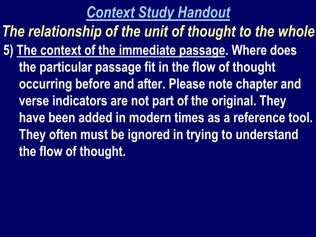 context study handout 3