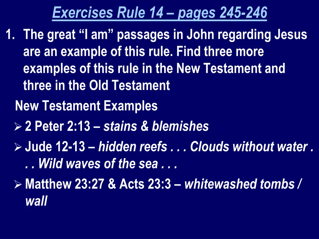 exercises rule 14 pages 245 246 1 the great