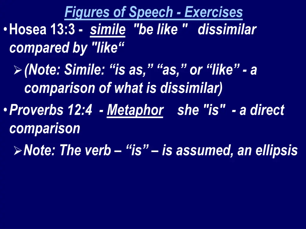 figures of speech exercises hosea 13 3 simile