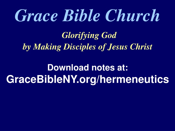 grace bible church