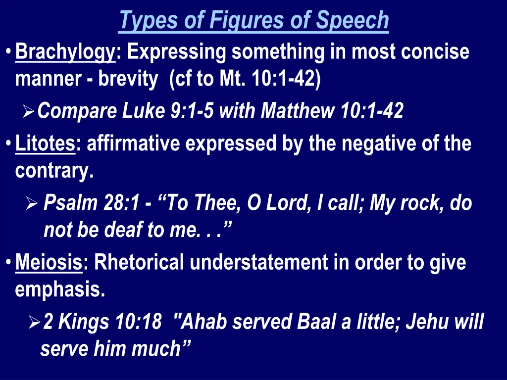 types of figures of speech brachylogy expressing