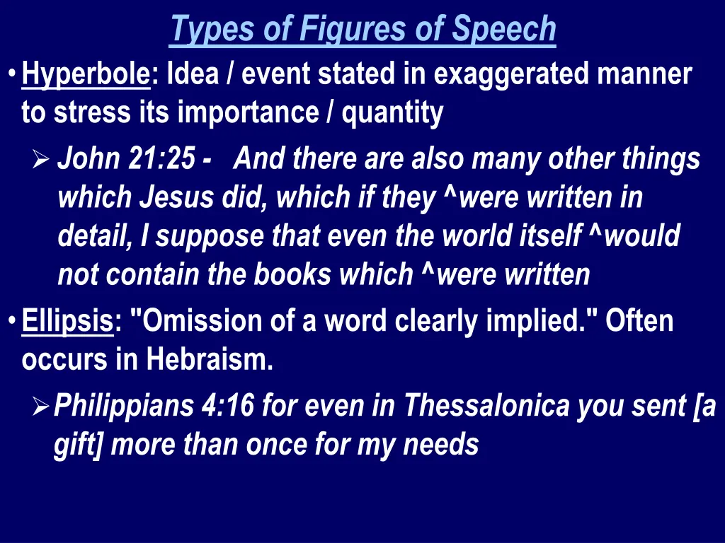 types of figures of speech hyperbole idea event