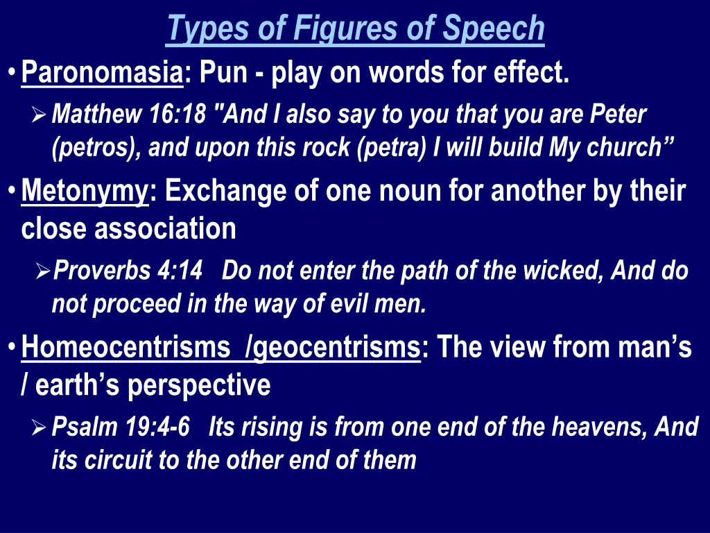 types of figures of speech paronomasia pun play