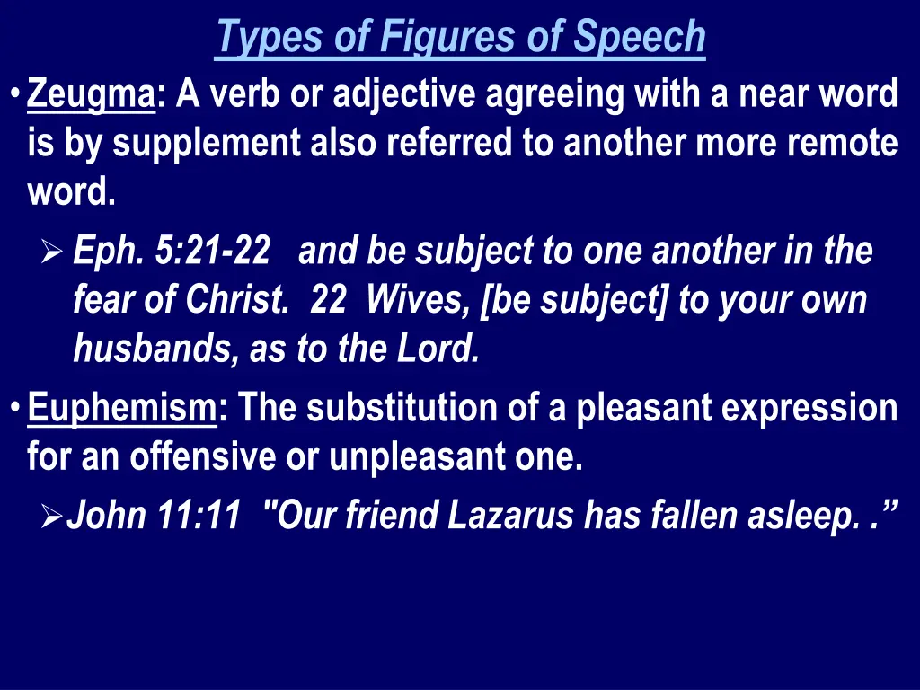 types of figures of speech zeugma a verb