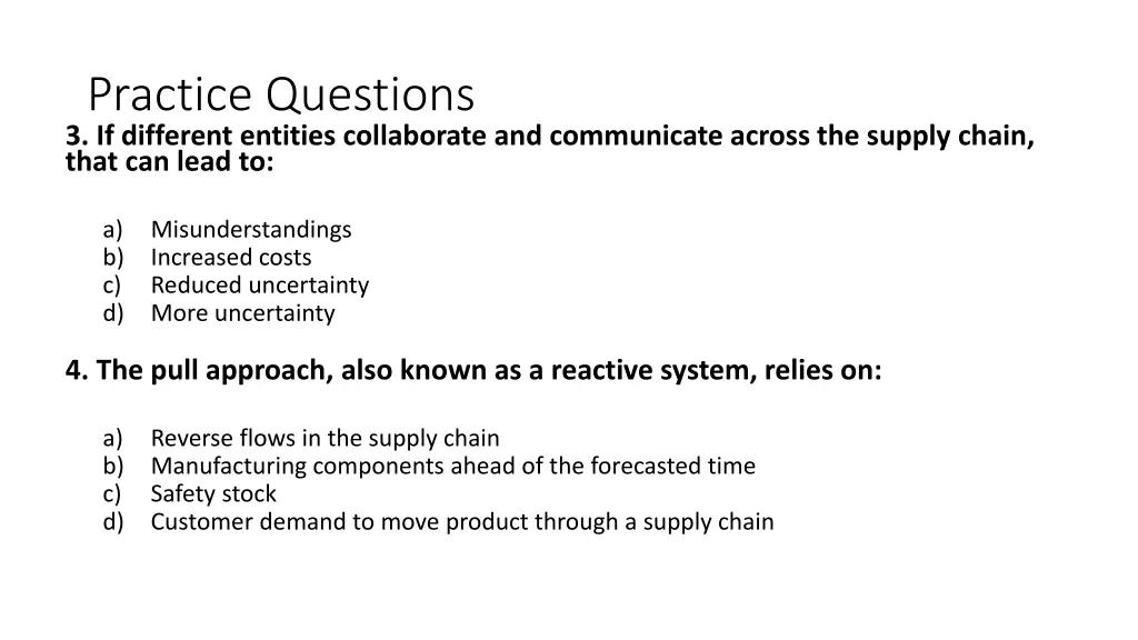 practice questions 3 if different entities