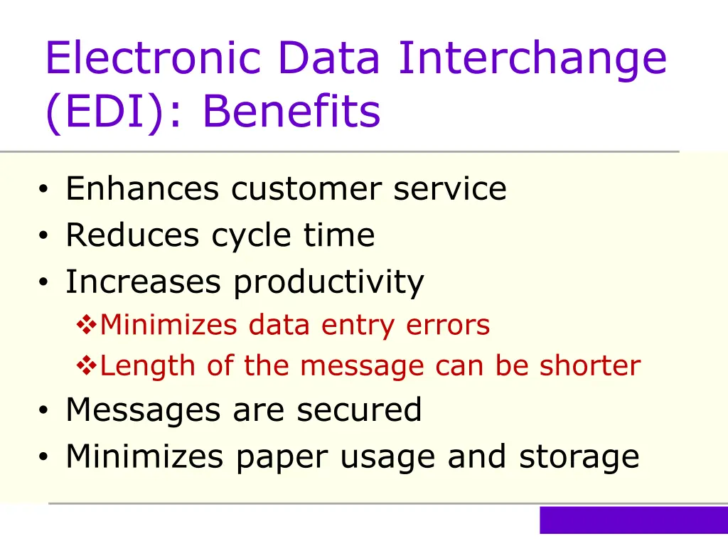 electronic data interchange edi benefits