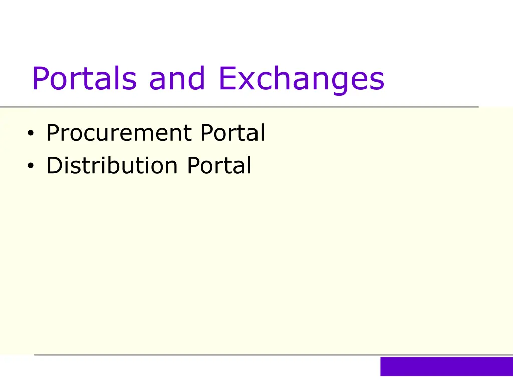 portals and exchanges