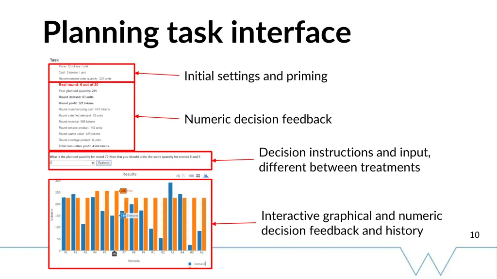 planning task interface