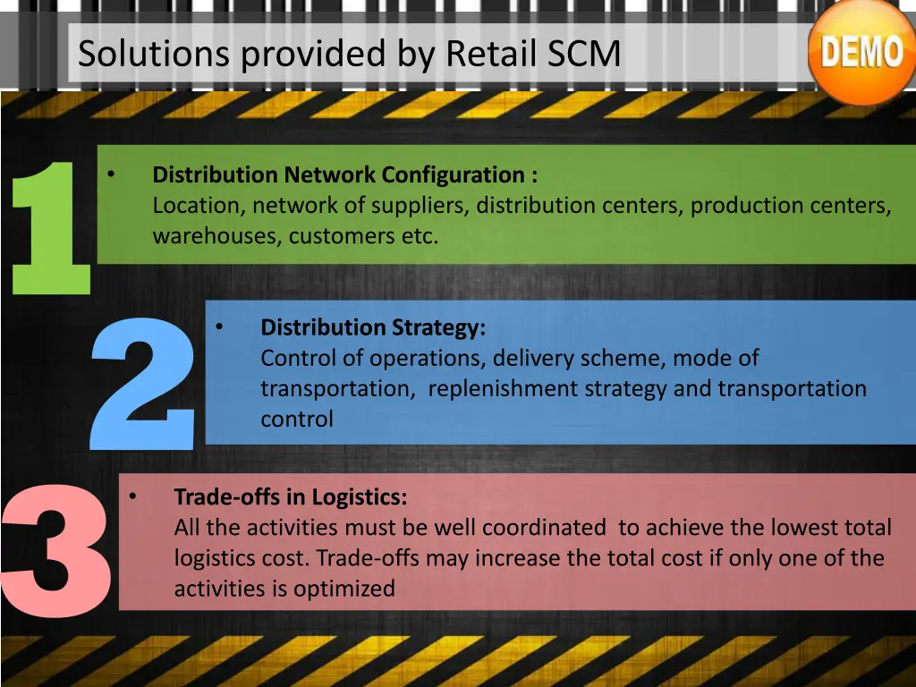 solutions provided by retail scm