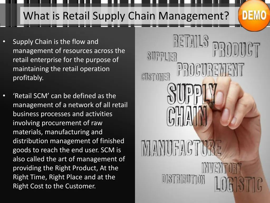 what is retail supply chain management