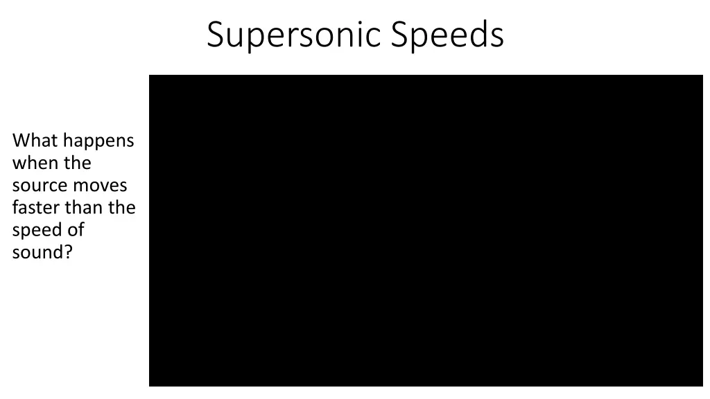 supersonic speeds