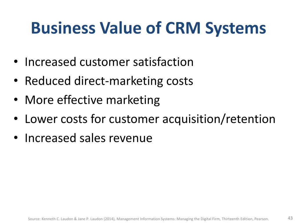 business value of crm systems