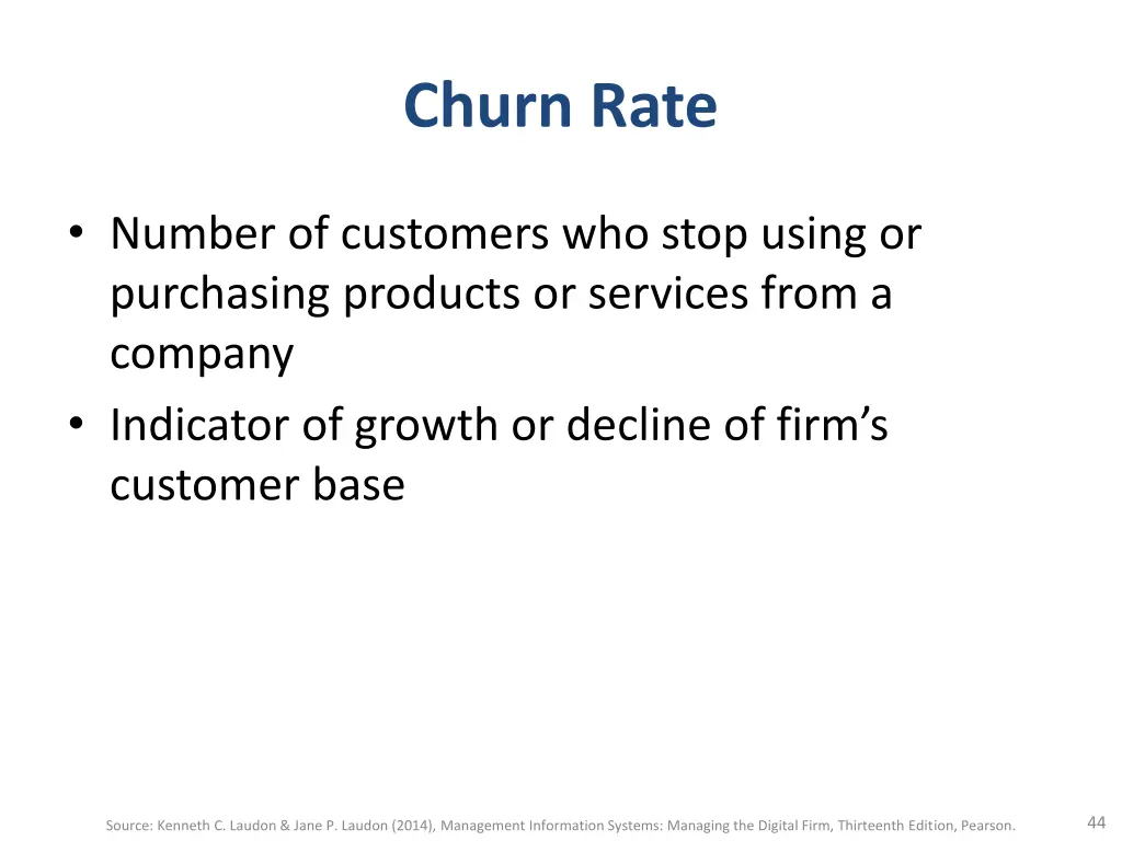 churn rate