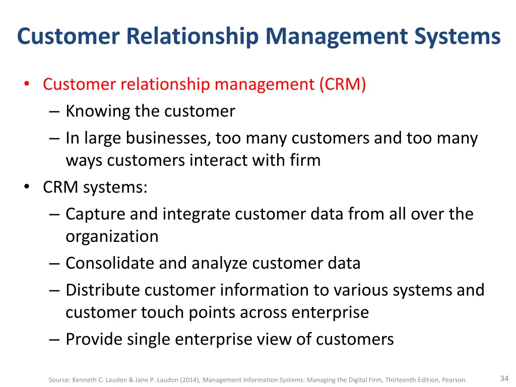 customer relationship management systems