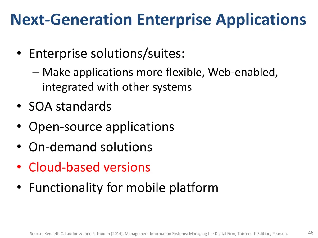 next generation enterprise applications