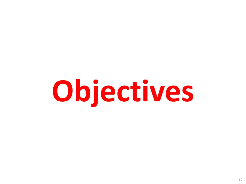 objectives