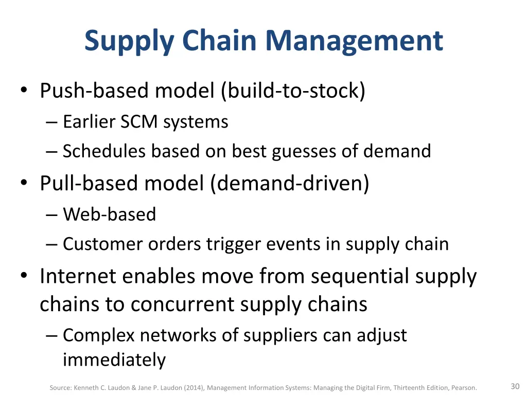 supply chain management