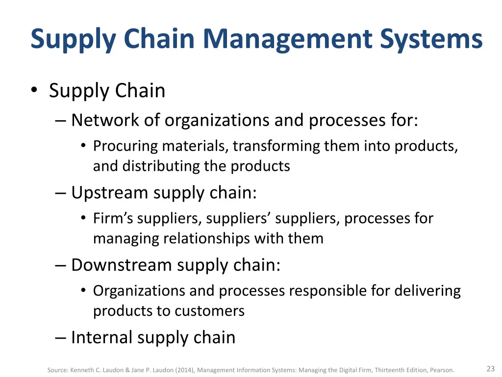 supply chain management systems